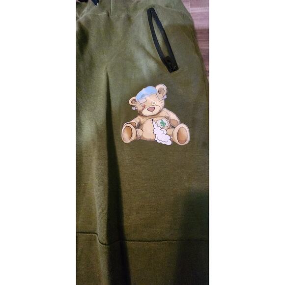 Solid Basics Joggers With Robot Teddy Bear Accent Size Medium. 1293 - Picture 6 of 10
